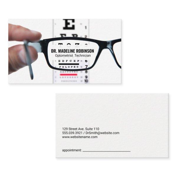 Eye Exam Chart | Prescription Glasses Appointment Card