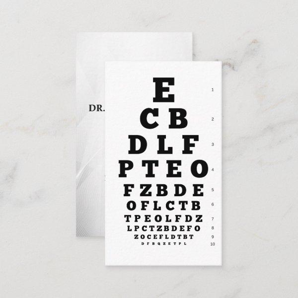 Eye Icon | Vision Chart Background