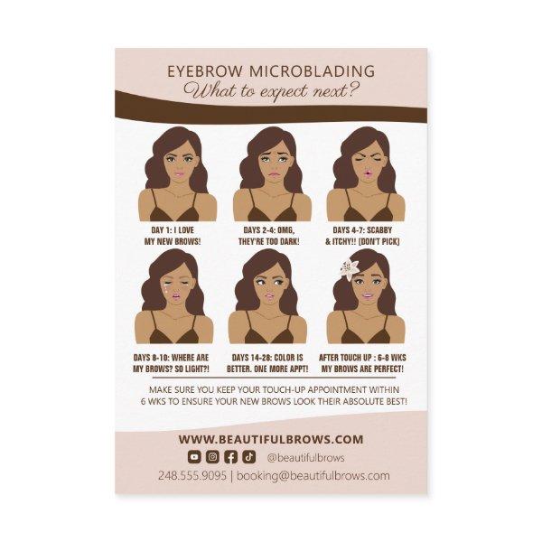 Eyebrow Aftercare & Appointment Reminder Enclosure