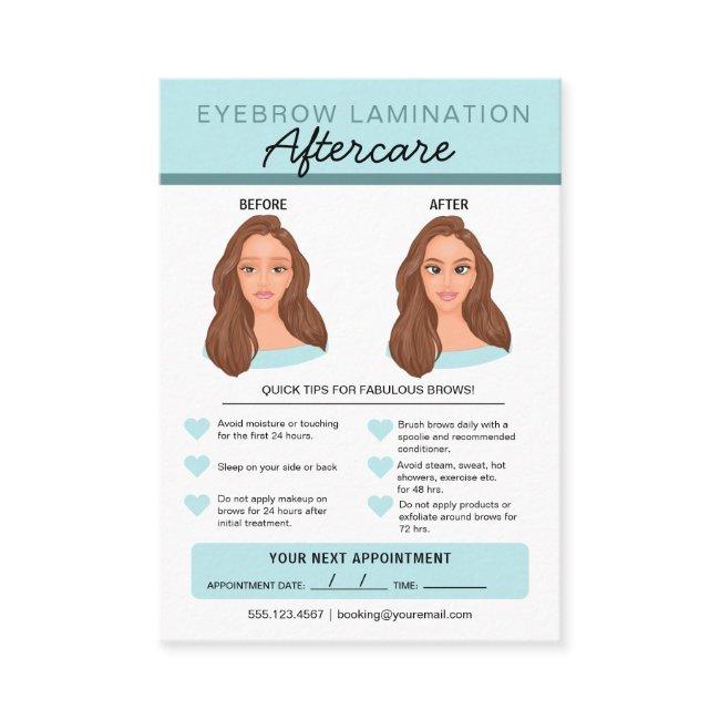 Eyebrow Lamination Aftercare Instructions