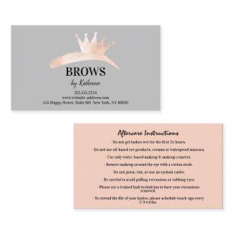 Eyebrow Micorblading Logo Aftercare Instruction