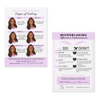 Eyebrow Microblading Aftercare Instructions