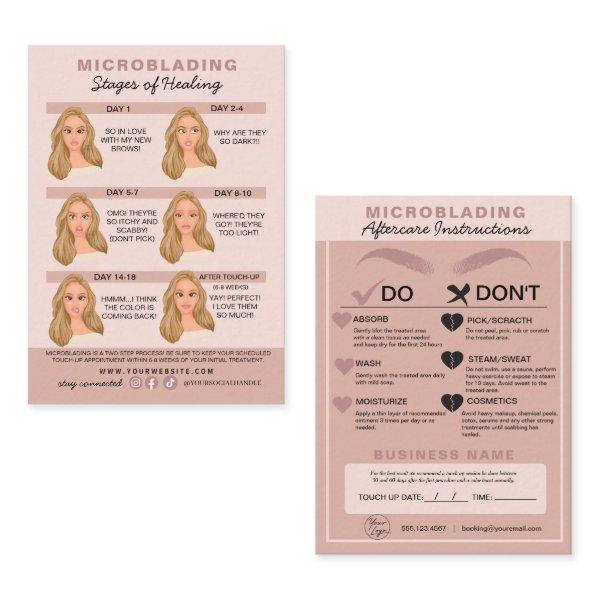 Eyebrow Microblading Aftercare Instructions