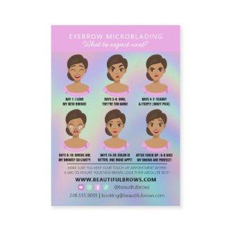 Eyebrow Microblading Aftercare Instructions Pastel