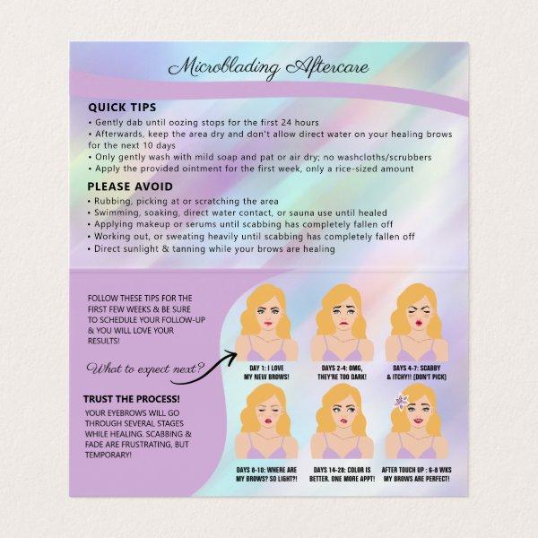 Eyebrow Microblading Brow Aftercare & Appointment