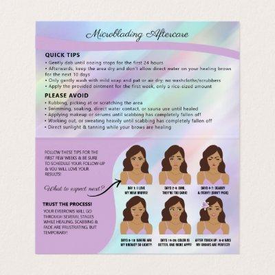 Eyebrow Microblading Brow Aftercare & Appointment