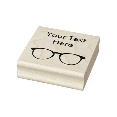 Eyeglasses Simple Business Rubber Stamps