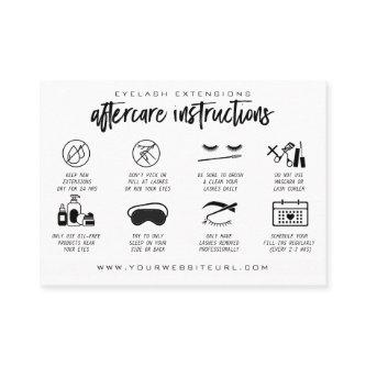 Eyelash Extension Aftercare Instructions Lash Logo