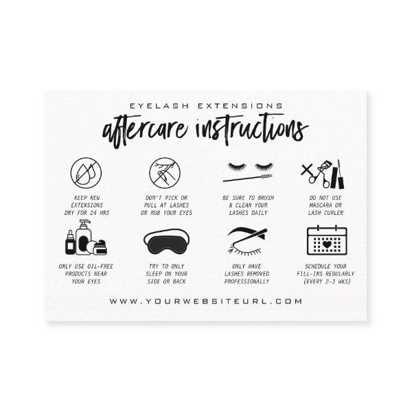 Eyelash Extension Aftercare Instructions Lash Logo