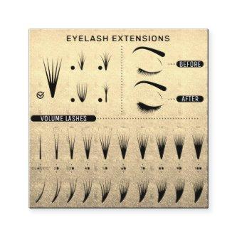 Eyelash Extension Studio Shop Gold Black Modern Square