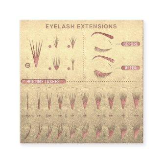 Eyelash Extension Studio Shop Rose Gold  Square