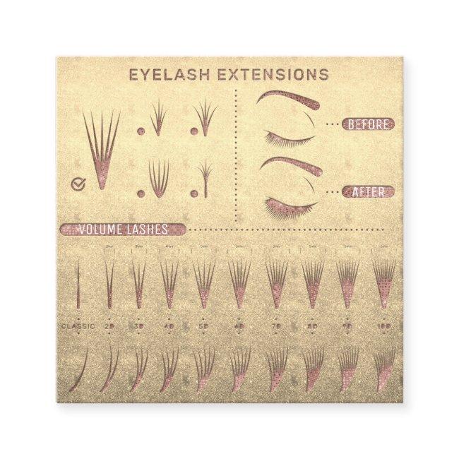 Eyelash Extension Studio Shop Rose Gold Square
