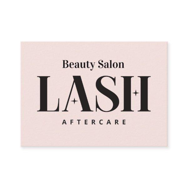 Eyelash Extensions Lash Aftercare Card