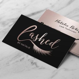 Eyelash Extensions Rose Gold Lashed Beauty Salon