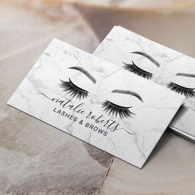 Eyelash Makeup Artist Lashes & Brows Salon Marble