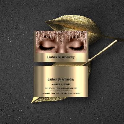 Eyelashes Extension Makeup Rose Gold Lux