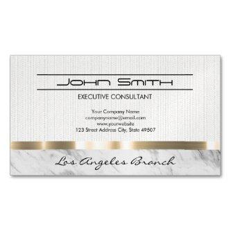 Fabric and Marble with Metallic Trim  Magnet