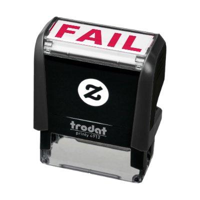 FAIL Funny Meme Simple Typography Cute Humorous Self-inking Stamp
