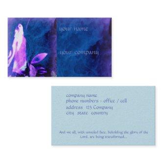 Faith based , praying figure on blue