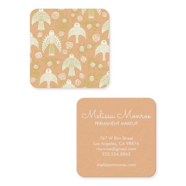 Falcons & Roses Elegant Boho Square