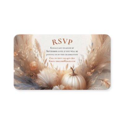 Fall and Autumn Wedding RSVP