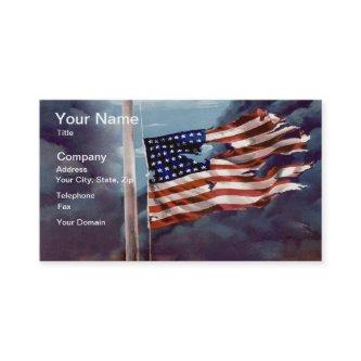 Fallen But Not Forgotten Smoke and Torn Flag