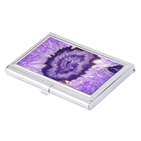 Falln Purple Agate Geode  Holder