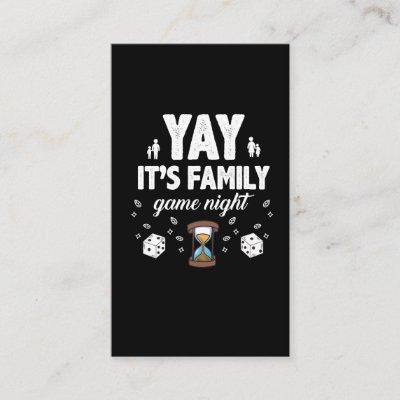 Family Board Game Night Joy Gift Sandglass Dice