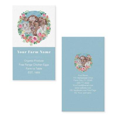 Family Farm Homestead Chickens Garden Color Block