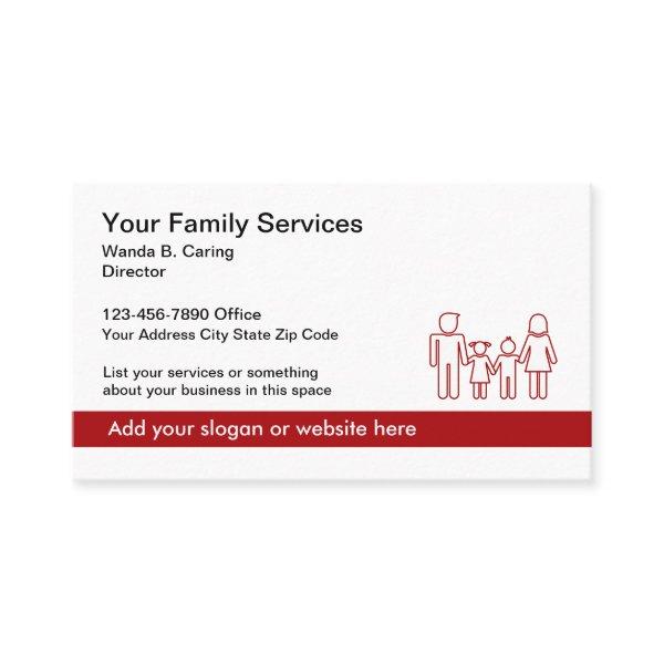 Family Services Center Business Profile Cards