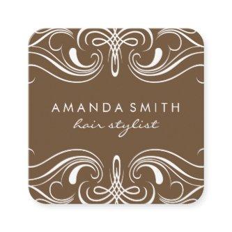 Fancy Elements Brown Square