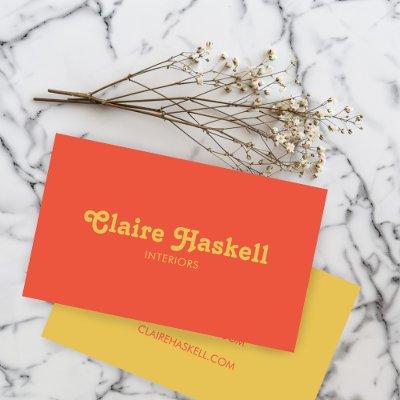 Fancy Script Mustard Yellow Tomato Chic Minimal