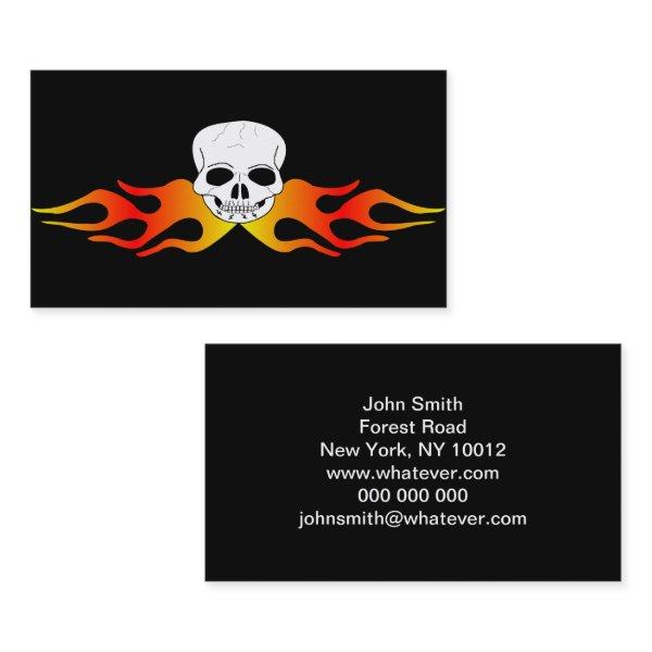 Fantasy Art Skull And Flames