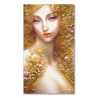 Fantasy Painting SciFi Exquisite Delicate Gold Int  Magnet
