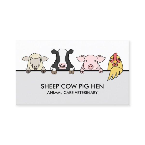 Farm Animal Veterinary Sheep Cow Pig Hen