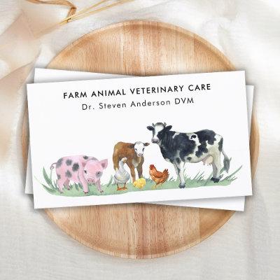 Farm Animals Veterinarian Cow Pig Chicken QR Code