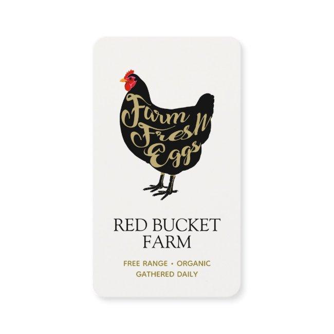 Farm Fresh Chicken Eggs Retro