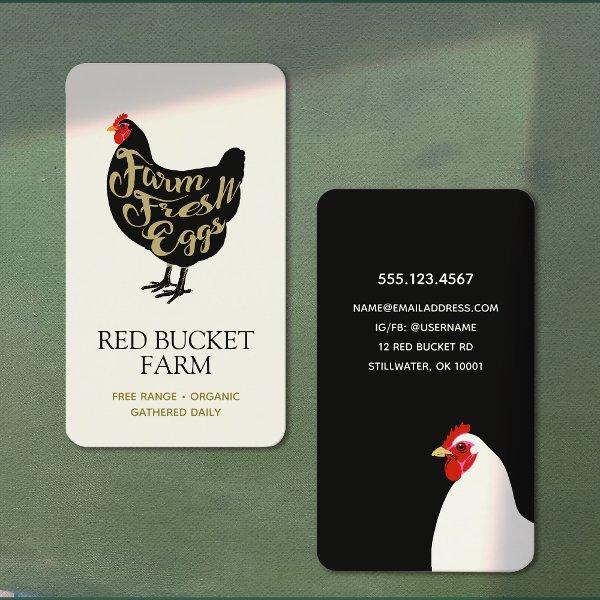 Farm Fresh Chicken Eggs Retro