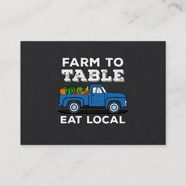 Farm To Table Eat Local Farmer Farming Support