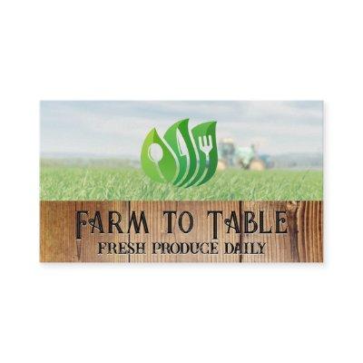 Farmer on Tractor | Restaurant Logo