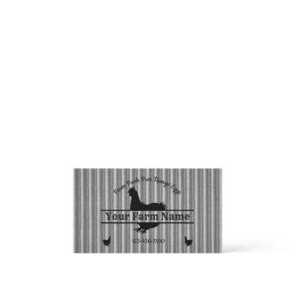 Farmhouse Corrugated Chicken Split Monogram Egg