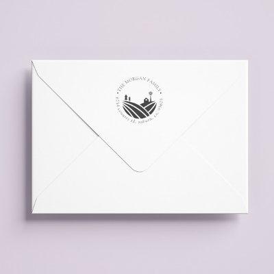 Farmhouse ⎥Return Address Stamp