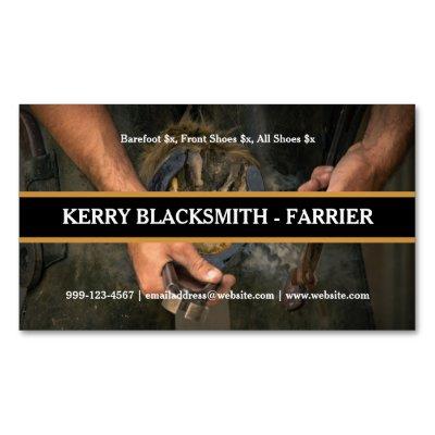 Farrier Blacksmith Horseshoeing Trimming Photo  Magnet