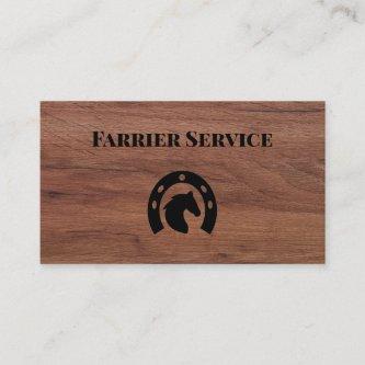 Farrier Horseshoe Service Wood