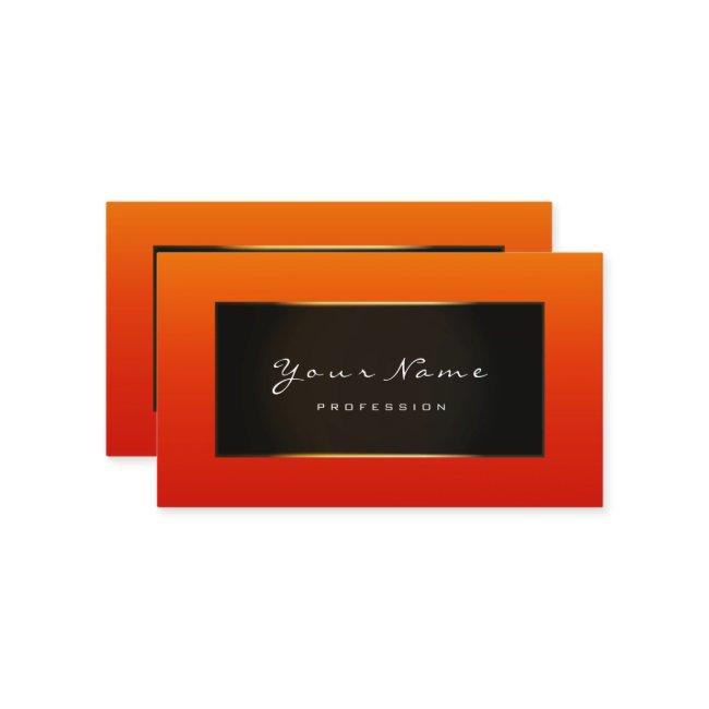 Fashion Blogger Framed Black Frame Gold Orange Red