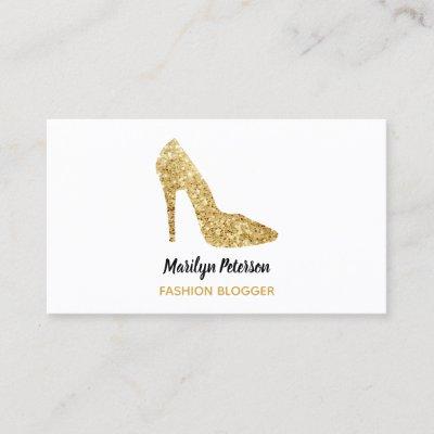Fashion Blogger Gold Sequin High Heel Glam Elegant