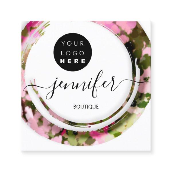 Fashion Military Pink Boutique Logo  Square