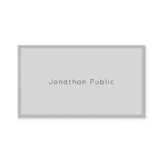 Fashionable Modern Elegant Sleek Grey Trendy Plain
