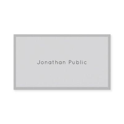 Fashionable Modern Elegant Sleek Grey Trendy Plain