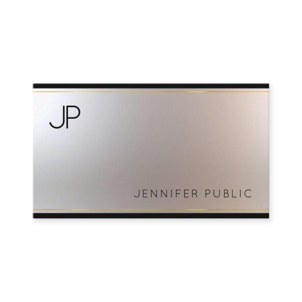 Fashionable Monogram Glamour Gold Silver Unique